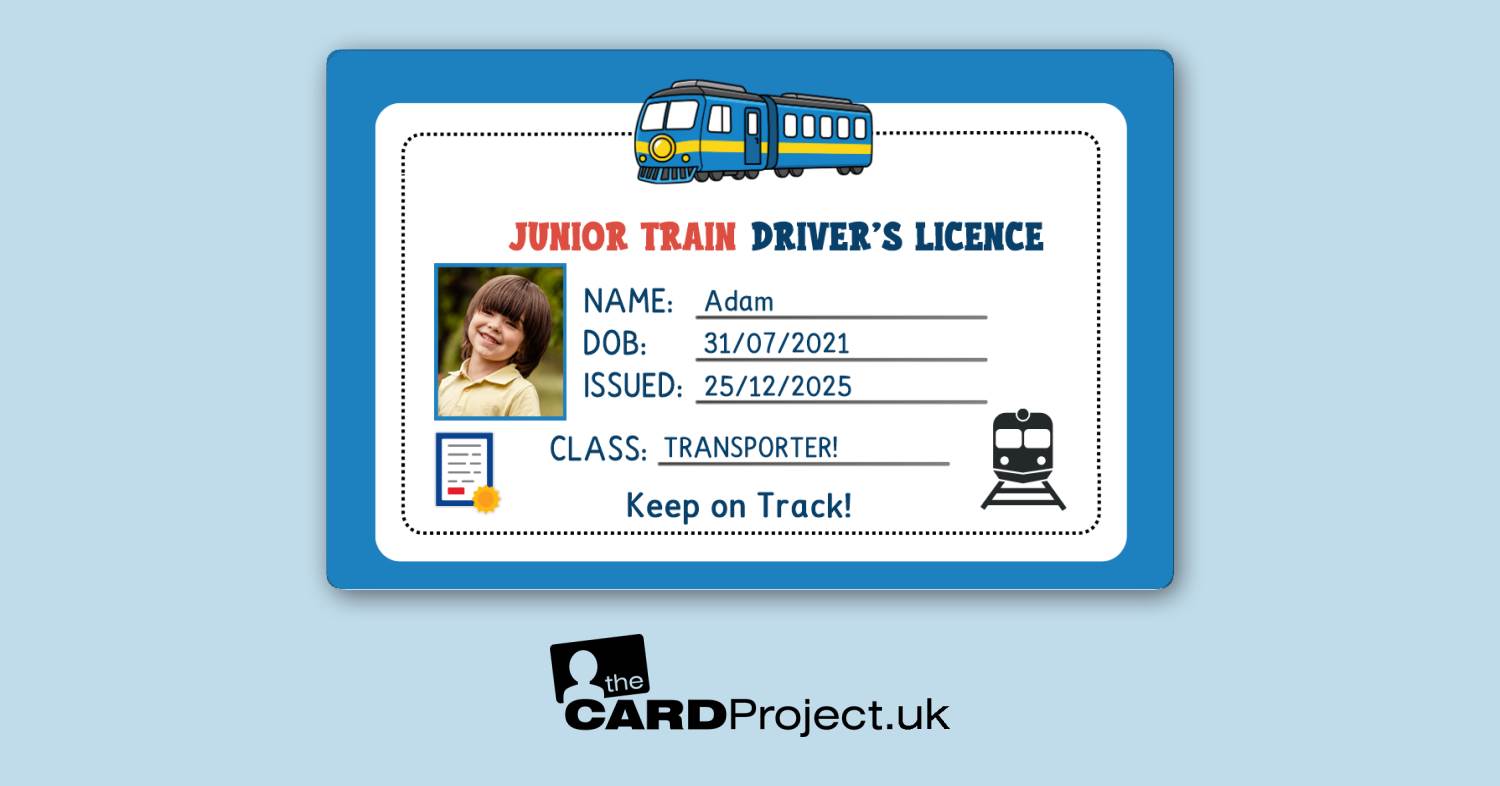 Train Drivers Licence for kids